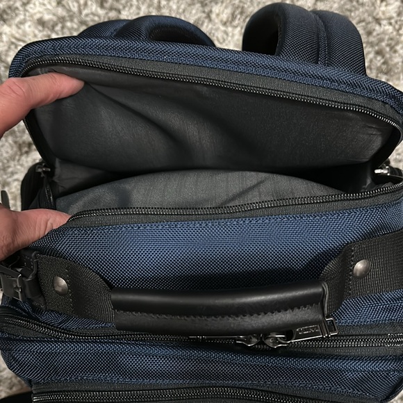 New TUMI Brief Pack Backpack in Black / Blue - Picture 14 of 16